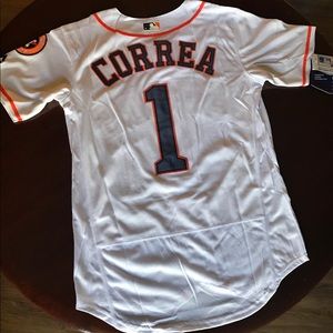 Houston Astros #1 Carlos Correa New White Jersey